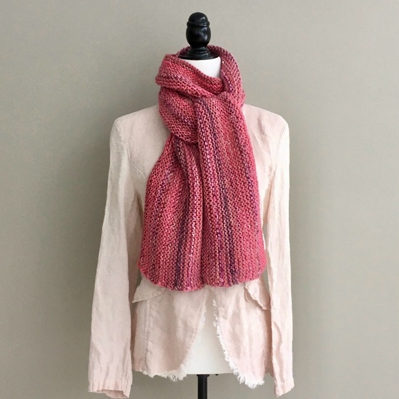 NWT Hand knitted mixed fibers scarf - Picture 7 of 8